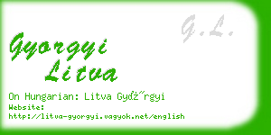 gyorgyi litva business card